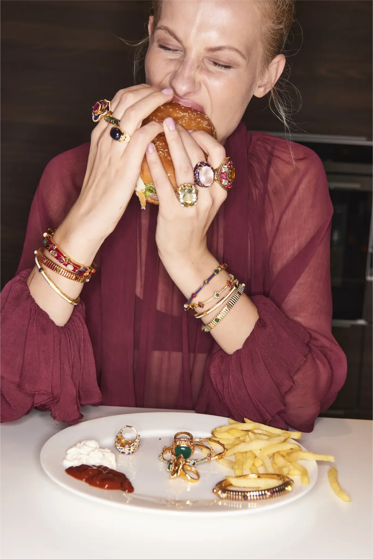 Doğal Taş Yüzük Kolyeler