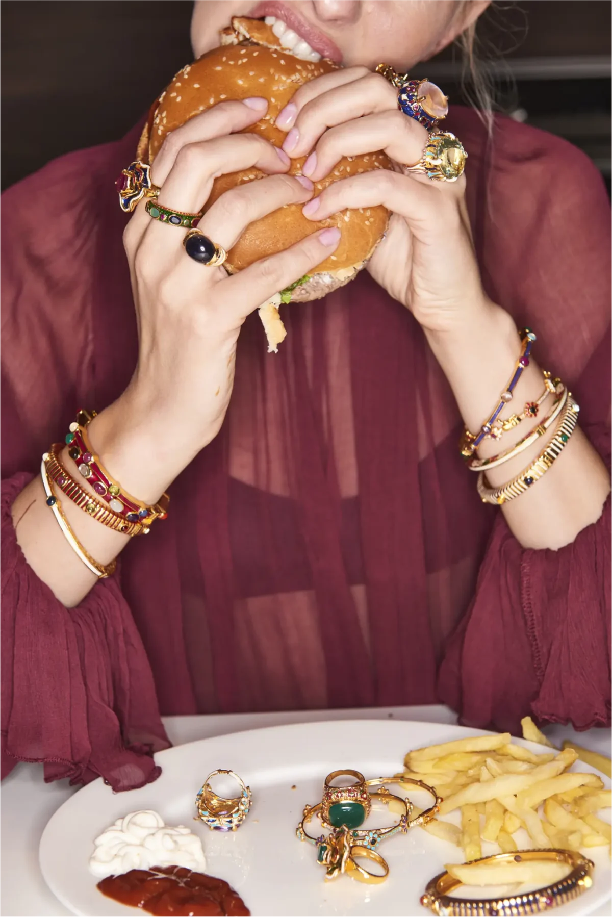 Doğal Taş Yüzük Kolyeler