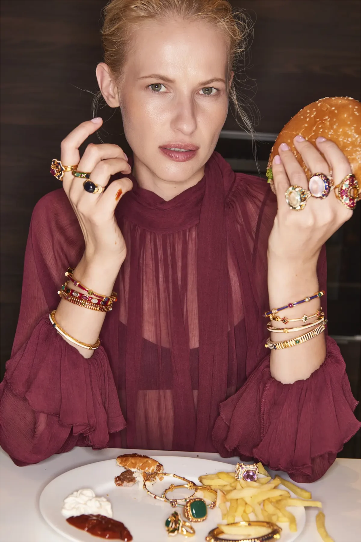 Doğal Taş Yüzük Kolyeler