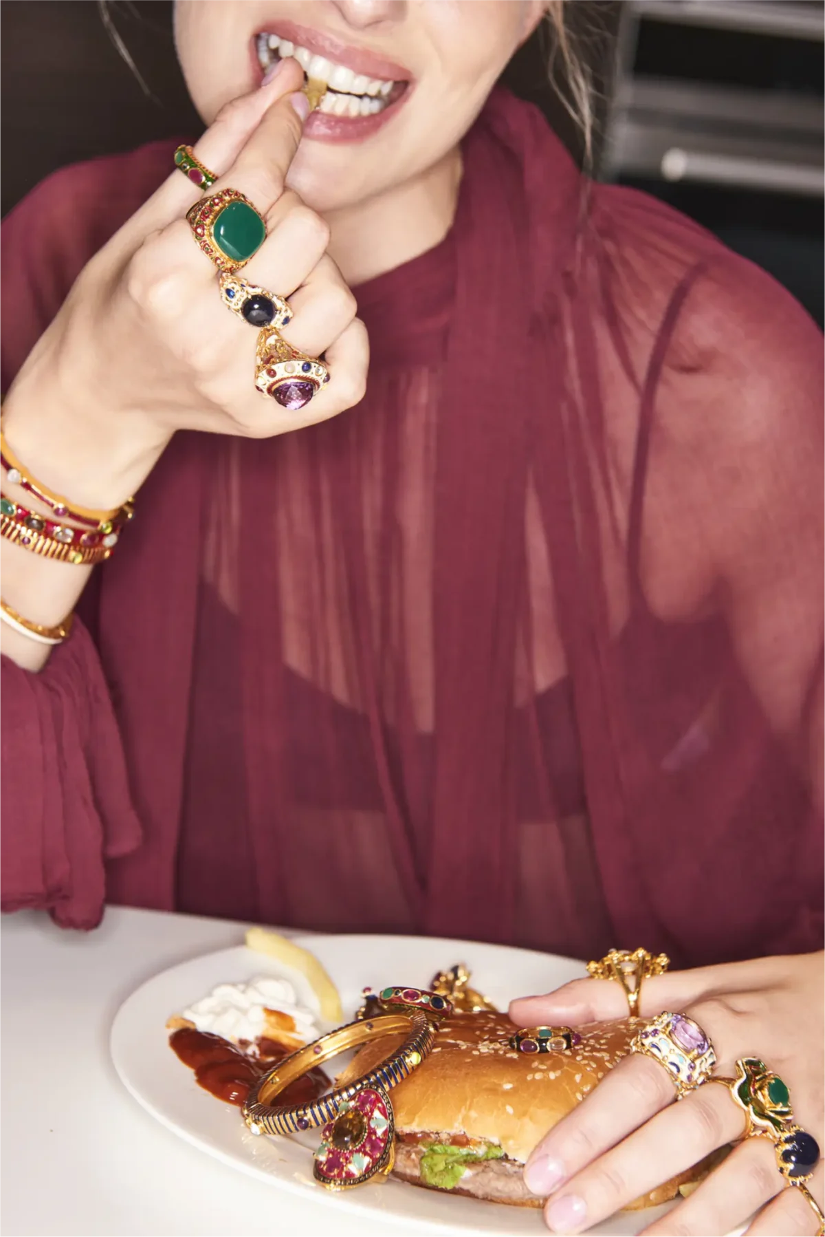 Doğal Taş Yüzük Kolyeler