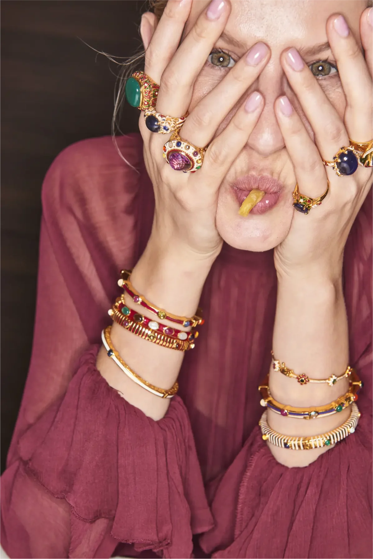 Doğal Taş Yüzük Kolyeler